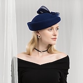 olcso Buli kalapok-100% Gyapjú Kentucky Derby Hat / Fejfedők val vel Csokor 1db Hétköznapi / Hétköznapi viselet Sisak