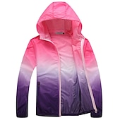 cheap Outdoor Jackets-Men&#039;s Women&#039;s Hiking Jacket Hiking Skin Jacket Hiking Windbreaker Summer Outdoor Waterproof UV Sun Protection Sunscreen Windproof Hoodie Ultraviolet Resistant Jacket Raincoat Camping / Hiking Fishing