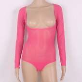 abordables Tenues de danse du ventre-Danse du ventre Collant / Combinaison Ruché Femme Entraînement Utilisation Manches Longues Tulle