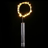 cheap Battery String Lights-Elegant Wedding Reception Party LED Wine Bottle Cork String Light 4pcs 1pc 2m 20LED Electroplating Starry Wire String Lights for Bottle DIY Table Decoration Christmas Wedding Party