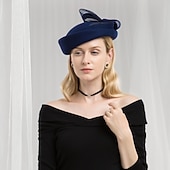 olcso Buli kalapok-100% Gyapjú Kentucky Derby Hat / Fejfedők val vel Csokor 1db Hétköznapi / Hétköznapi viselet Sisak