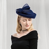 olcso Buli kalapok-100% Gyapjú Kentucky Derby Hat / Fejfedők val vel Csokor 1db Hétköznapi / Hétköznapi viselet Sisak