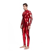 levne Lesklé kostýmy-Zentai obleky Cosplay kostým Bodýčko Karnevalový kostým Oblek na celé tělo Pánské Pohlaví Sexy kostým Jednobarevné Spandex Latex Kostým pro Vánoce předvečer Všech svatých Karneval Dospělé