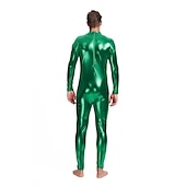 levne Lesklé kostýmy-Zentai obleky Cosplay kostým Bodýčko Karnevalový kostým Oblek na celé tělo Pánské Pohlaví Sexy kostým Jednobarevné Spandex Latex Kostým pro Vánoce předvečer Všech svatých Karneval Dospělé