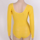 abordables Tenues de danse du ventre-Danse du ventre Collant / Combinaison Ruché Femme Entraînement Utilisation Manches Longues Tulle