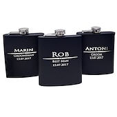 cheap Customized Prints and Gifts-Personalized Stainless steel Barware &amp; Flasks Her / Him / Bride Wedding Party / Festival