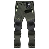 abordables Fondos-Hombre Pantalones para senderismo Pantalones con forro polar Pantalones de protección Invierno Al aire libre Mantiene abrigado Resistente al Viento Forro Polar Resistente a la lluvia Pantalones