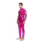 levne Lesklé kostýmy-Zentai obleky Cosplay kostým Bodýčko Karnevalový kostým Oblek na celé tělo Pánské Pohlaví Sexy kostým Jednobarevné Spandex Latex Kostým pro Vánoce předvečer Všech svatých Karneval Dospělé