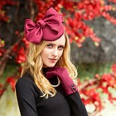 billige Fascinatorer-Kentucky Derby-hatt / Hodeplagg med Sateng Sløyfeknute 1 stk Avslappet / Melbourne Cup Hodeplagg