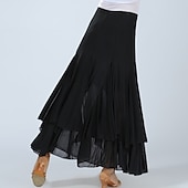 olcso Gyakorlóruha-Társastánc Szoknyák Ráncolt Női Edzés Teljesítmény Magas Spandex