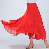 olcso Gyakorlóruha-Társastánc Szoknyák Ráncolt Női Edzés Teljesítmény Magas Spandex
