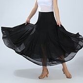 olcso Gyakorlóruha-Társastánc Szoknyák Ráncolt Női Edzés Teljesítmény Magas Spandex