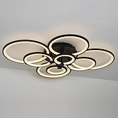 olcso Mennyezeti lámpák-106 cm mennyezeti lámpa led geometriai formák süllyesztett lámpák fém akril festett felületek modern 220v 110v / ce tanúsítvánnyal