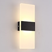 cheap Flush Mount Wall Lights-1-Light LED Wall Sconce Indoor Modern Acrylic Light Fixture for Bedroom Bathroom Corridor Stairs 6W Contemporary Wall Lamp