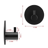 preiswerte Haken und Befestigungen-4 Stück selbstklebende Wandhaken aus Edelstahl, mattschwarz, zur Wandmontage, Handtuchhaken, Edelstahl, für Küche, Badezimmer, Bademantel, schwarze Haken, Handtuchständer, klebriger Wandhaken