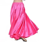 cheap Belly Dancewear-Belly Dance Skirts Ruching Women&#039;s Training Performance Natural Nylon