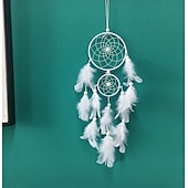 Χαμηλού Κόστους Ονειροπαγίδα-boho dream catcher χειροποίητο δώρο κρέμονται στον τοίχο διακόσμηση ντεκόρ τέχνη στολίδι φτερό φεστιβάλ για παιδικό υπνοδωμάτιο γαμήλιο φεστιβάλ 55 * 11cm