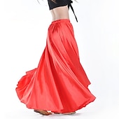 cheap Belly Dancewear-Belly Dance Skirts Ruching Women&#039;s Training Performance Natural Nylon