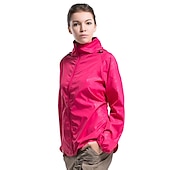 baratos Casacos impermeáveis-Capa de chuva de caminhada à prova d&#039;água masculina feminina upf 50+ uv proteção solar com capuz com capuz manga longa jaqueta de pesca de corrida blusão de verão ao ar livre protetor solar à prova