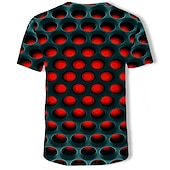 お買い得  3D Tシャツ-男性用 3D印刷 Tシャツ 半袖 Tシャツ 3Dプリント クルーネック ラウンドネック シャツ ヴィンテージ ストリートファッション 誇張された カジュアル 日常 ホワイト ライトグリーン ピンク 衣類 プラスサイズ S M L XL XXL 3XL 4XL
