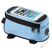 cheap Cycling Clothing Accessories-ROSWHEEL Cell Phone Bag Bike Frame Bag Top Tube 4.8 inch Touch Screen Cycling for Samsung Galaxy S6 iPhone 4/4S Samsung Galaxy S4 Yellow Red Blue Cycling / Bike / iPhone X / iPhone XR / iPhone XS