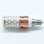abordables Luces LED de maíz-6 piezas 12 W Bombillas LED de Mazorca 800 lm E14 E26 / E27 T 60 Cuentas LED SMD 2835 Decorativa Decoración de la boda de Navidad Blanco Cálido Blanco Fresco 220-240 V / Cañas / CE