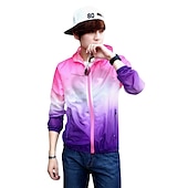 cheap Outdoor Jackets-Men&#039;s Women&#039;s Hiking Jacket Hiking Skin Jacket Hiking Windbreaker Summer Outdoor Waterproof UV Sun Protection Sunscreen Windproof Hoodie Ultraviolet Resistant Jacket Raincoat Camping / Hiking Fishing