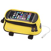 cheap Cycling Clothing Accessories-ROSWHEEL Cell Phone Bag Bike Frame Bag Top Tube 4.8 inch Touch Screen Cycling for Samsung Galaxy S6 iPhone 4/4S Samsung Galaxy S4 Yellow Red Blue Cycling / Bike / iPhone X / iPhone XR / iPhone XS