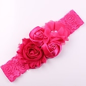 preiswerte Haarreifen &amp; Tiaras-Baby Mädchen Grundlegend / Süß Sonnenblume Gestreift Kunstseide Haarzubehör Blau / Purpur / Rosa Einheitsgröße / Halstücher