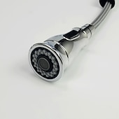 preiswerte Mit ausziehbarer Brause-Küchenspülen-Mischbatterie mit ausziehbarem Sprüher, Hochlichtbogen-Messing, Silber / Kaffee, Einhand-Einloch, ölgeriebene Bronze, herunterziehbare hohe Küchenarmaturen mit Warm- und Kaltwasserschlauch