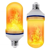 Χαμηλού Κόστους LED Λάμπες Καλαμπόκι-led e26 e27 majsljus flamma effekt led pärlor smd 2835 simulerad natur eld ljus majslökor flamma flimrande juldekoration rohs 2st