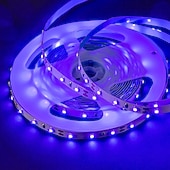 billiga USB Strip-lampor-led strip lampor 16.4ft 5m flexibel tiktok lampor uv svart ljus 395-405nm 2835 8mm led flexibel strip med 2a strömförsörjning för inomhus fluorescerande dansfest scenbelysning kroppsfärg
