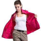 baratos Casacos impermeáveis-Capa de chuva de caminhada à prova d&#039;água masculina feminina upf 50+ uv proteção solar com capuz com capuz manga longa jaqueta de pesca de corrida blusão de verão ao ar livre protetor solar à prova