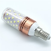abordables Luces LED de maíz-6 piezas 12 W Bombillas LED de Mazorca 800 lm E14 E26 / E27 T 60 Cuentas LED SMD 2835 Decorativa Decoración de la boda de Navidad Blanco Cálido Blanco Fresco 220-240 V / Cañas / CE