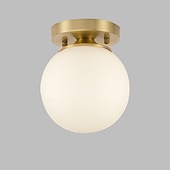 baratos Candeeiros de Teto-1 luz luzes embutidas de 14 cm cobre vidro latão contemporâneo / moderno 110-120v / 220-240v / e26 / e27