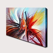 cheap Abstract Paintings-Oil Painting Hand Painted Horizontal Abstract Classic Modern Rolled Canvas (No Frame)