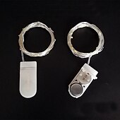 お買い得  電池式-3mストリングライト30LED1個ウォームホワイトホワイトマルチカラー防水パーティー装飾電池駆動