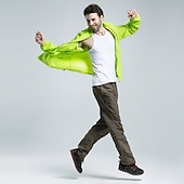 baratos Casacos impermeáveis-Capa de chuva de caminhada à prova d&#039;água masculina feminina upf 50+ uv proteção solar com capuz com capuz manga longa jaqueta de pesca de corrida blusão de verão ao ar livre protetor solar à prova