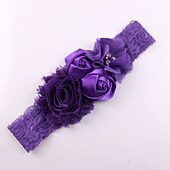 preiswerte Haarreifen &amp; Tiaras-Baby Mädchen Grundlegend / Süß Sonnenblume Gestreift Kunstseide Haarzubehör Blau / Purpur / Rosa Einheitsgröße / Halstücher