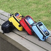 cheap Cycling Clothing Accessories-ROSWHEEL Cell Phone Bag Bike Frame Bag Top Tube 4.8 inch Touch Screen Cycling for Samsung Galaxy S6 iPhone 4/4S Samsung Galaxy S4 Yellow Red Blue Cycling / Bike / iPhone X / iPhone XR / iPhone XS