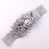 preiswerte Haarreifen &amp; Tiaras-Baby Mädchen Grundlegend / Süß Sonnenblume Gestreift Kunstseide Haarzubehör Blau / Purpur / Rosa Einheitsgröße / Halstücher