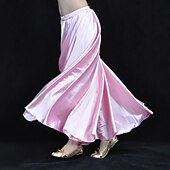 cheap Belly Dancewear-Belly Dance Skirts Ruching Women&#039;s Training Performance Natural Nylon