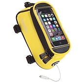 cheap Cycling Clothing Accessories-ROSWHEEL Cell Phone Bag Bike Frame Bag Top Tube 4.8 inch Touch Screen Cycling for Samsung Galaxy S6 iPhone 4/4S Samsung Galaxy S4 Yellow Red Blue Cycling / Bike / iPhone X / iPhone XR / iPhone XS