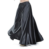 cheap Belly Dancewear-Belly Dance Skirts Ruching Women&#039;s Training Performance Natural Nylon