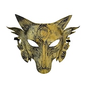 cheap Animal Costume-Carnival 2026 Mask Werewolf Cosplay Vintage Stylish Nature Inspired Adults' Men's Women's Halloween Mardi Gras Dress Up