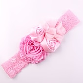 preiswerte Haarreifen &amp; Tiaras-Baby Mädchen Grundlegend / Süß Sonnenblume Gestreift Kunstseide Haarzubehör Blau / Purpur / Rosa Einheitsgröße / Halstücher