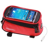 cheap Cycling Clothing Accessories-ROSWHEEL Cell Phone Bag Bike Frame Bag Top Tube 4.8 inch Touch Screen Cycling for Samsung Galaxy S6 iPhone 4/4S Samsung Galaxy S4 Yellow Red Blue Cycling / Bike / iPhone X / iPhone XR / iPhone XS