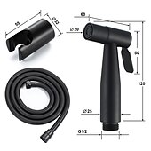 economico Rubinetti per bidet-bidet monoforo nero wc pistola a spruzzo portatile per la pulizia ad alta pressione