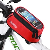 cheap Cycling Clothing Accessories-ROSWHEEL Cell Phone Bag Bike Frame Bag Top Tube 4.8 inch Touch Screen Cycling for Samsung Galaxy S6 iPhone 4/4S Samsung Galaxy S4 Yellow Red Blue Cycling / Bike / iPhone X / iPhone XR / iPhone XS