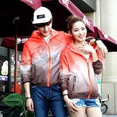 cheap Outdoor Jackets-Men&#039;s Women&#039;s Hiking Jacket Hiking Skin Jacket Hiking Windbreaker Summer Outdoor Waterproof UV Sun Protection Sunscreen Windproof Hoodie Ultraviolet Resistant Jacket Raincoat Camping / Hiking Fishing